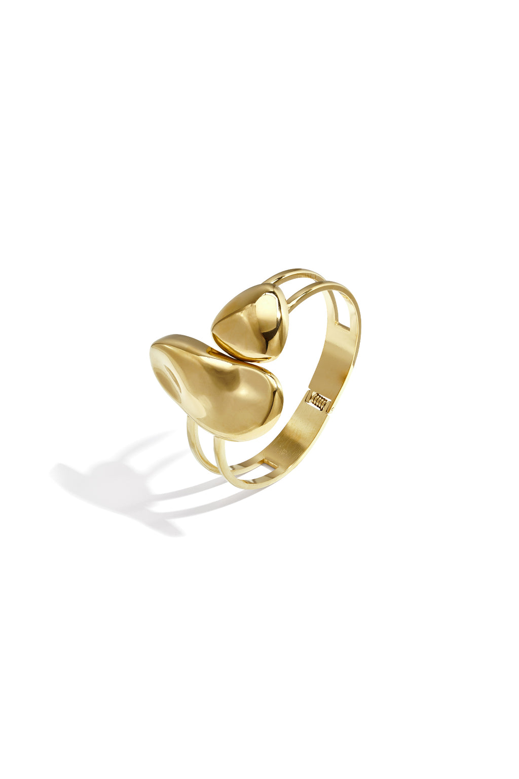 Bracciale rigido dalle forme organiche