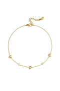 Cavigliere in acciaio inossidabile a forma di cuore, serie Simple Daily Simple, gioielli da donna.