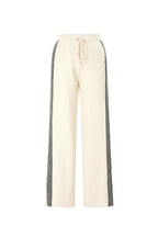 pantaloni in maglia a righe