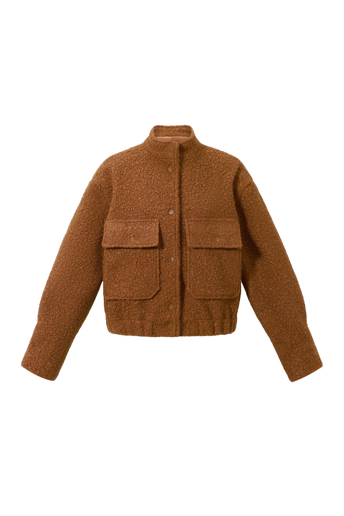Giubbotto Donna in Fibra di Poliestere Tessuta Stile Casual Colore Puro Autunno/Inverno