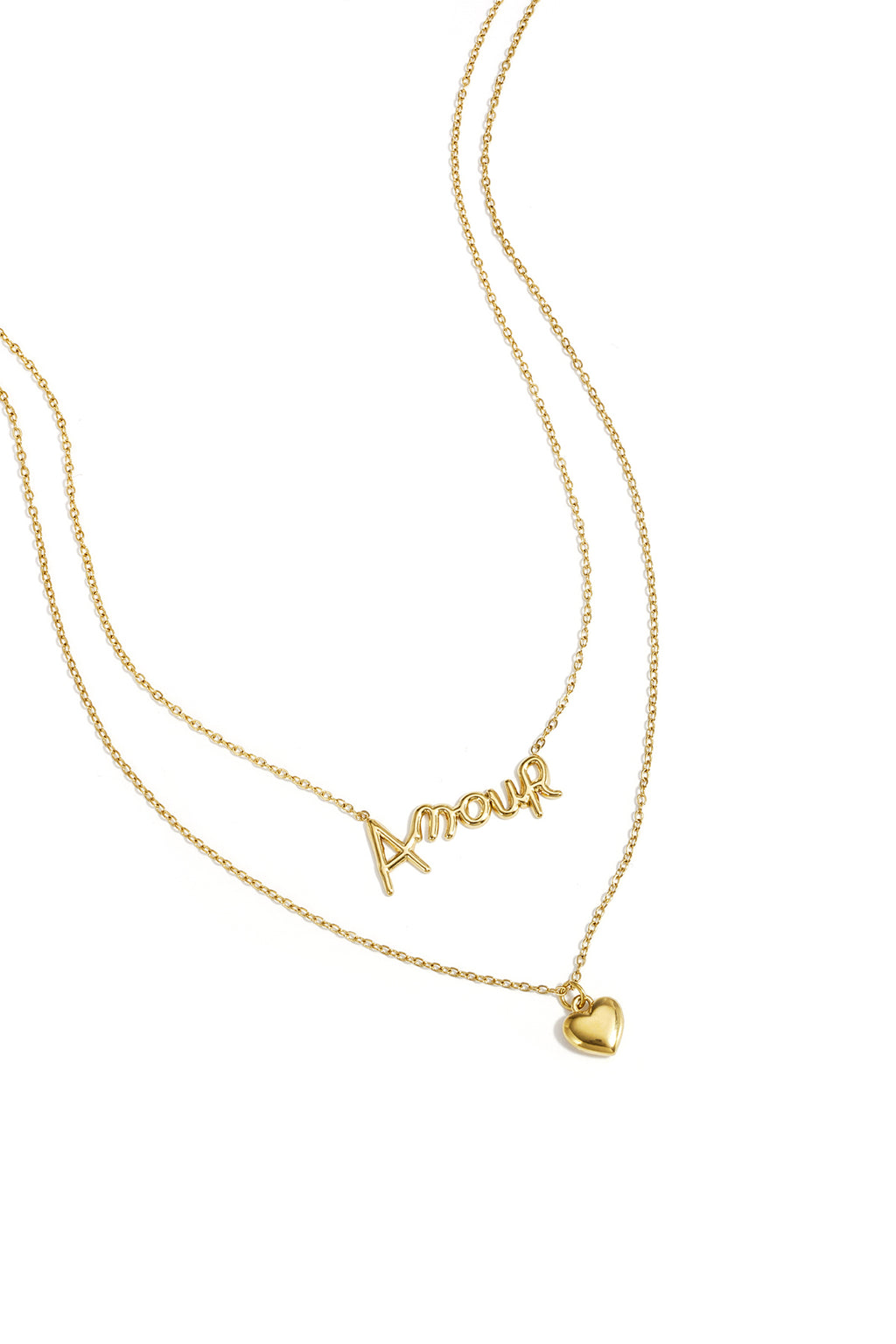Collana a strati amour con cuore