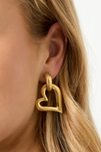 Orecchini pendenti a forma di cuore, casual, quotidiani, semplici, gioielli da donna