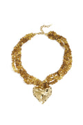 Collane di perline collegate con cuore pendente