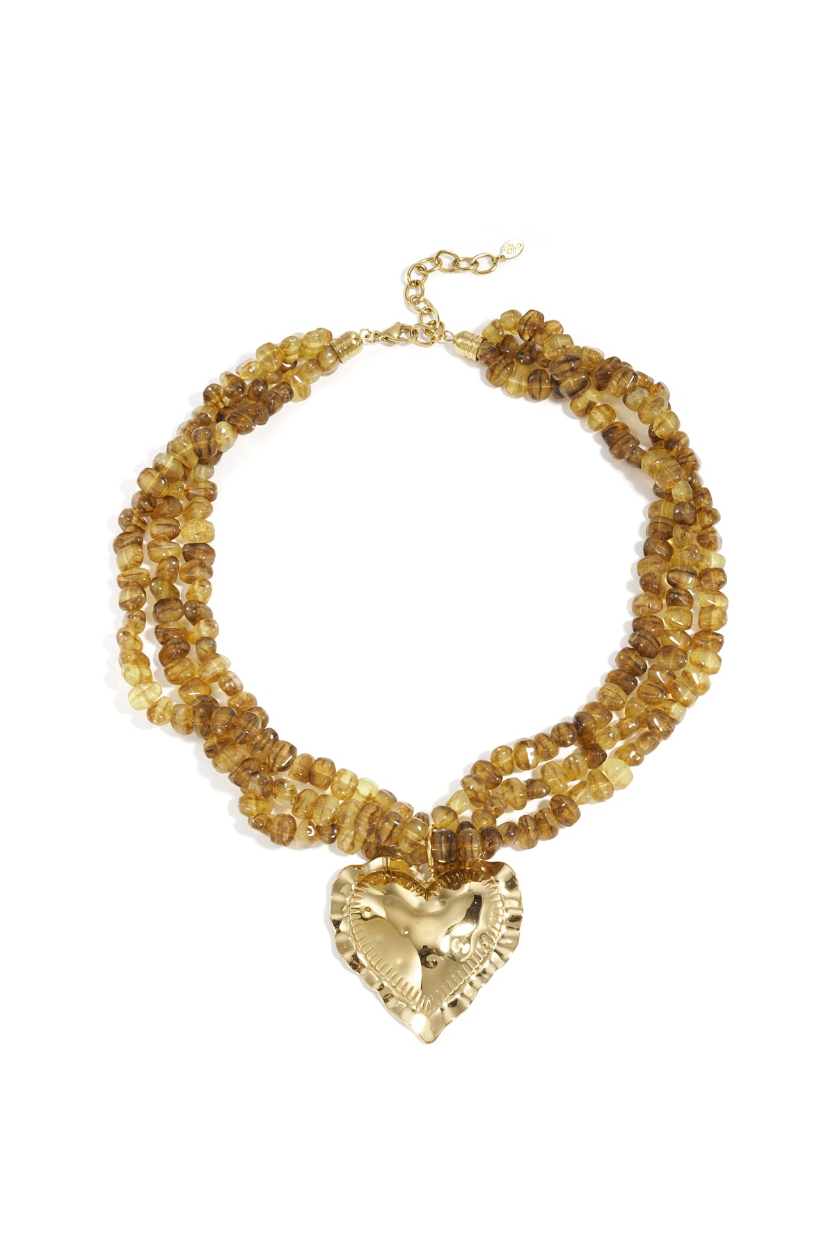 Collane di perline collegate con cuore pendente