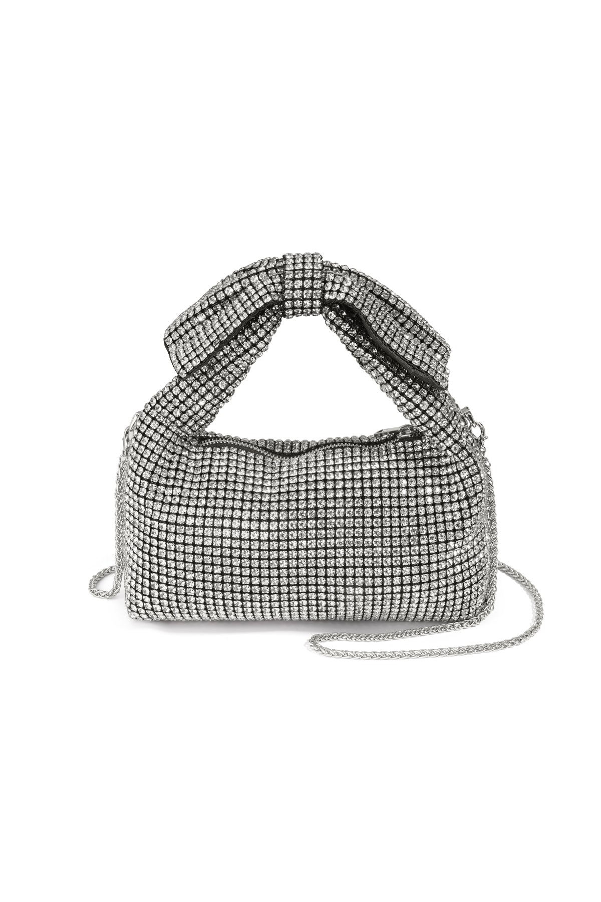 Borse a mano con fiocco e nodo, eleganti accessori per feste/raduni in poliestere