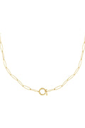 Collana con anello dorato