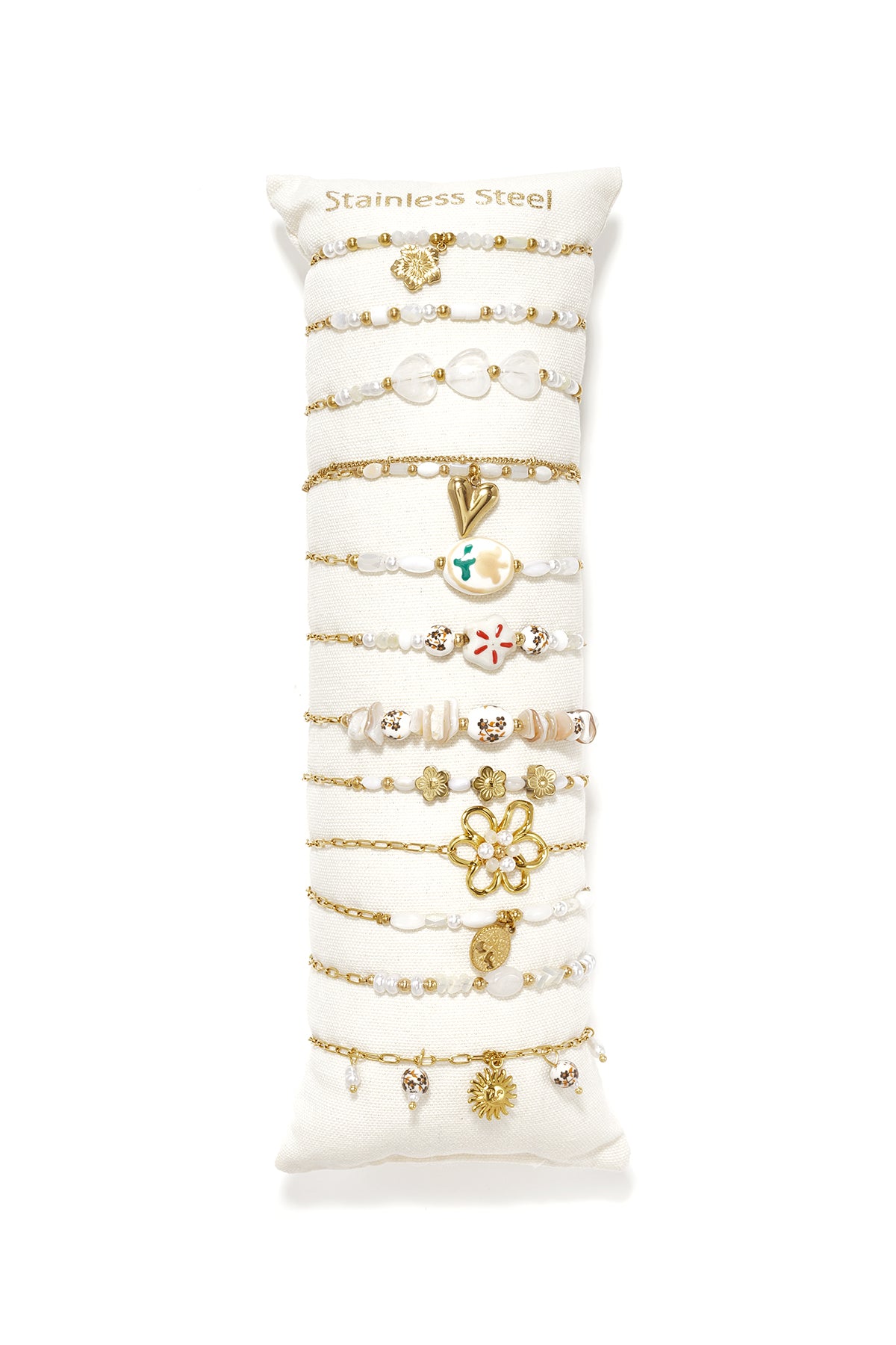 Set di bracciali in ceramica placcati oro 14 carati, con fiori, stile casual, quotidiano e romantico, gioielli da donna.