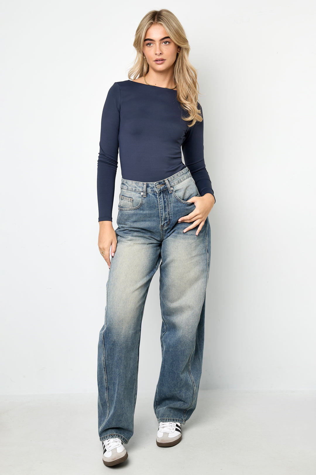 Body Modellante in Nylon Intrecciato Base Colore Puro