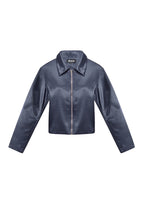 Tessuto Fibra di Poliestere Giacca Donna Casual Autunno/Inverno Colore Puro
