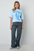 Cotone Maglia T-shirt Donna Casual Stampa Animale