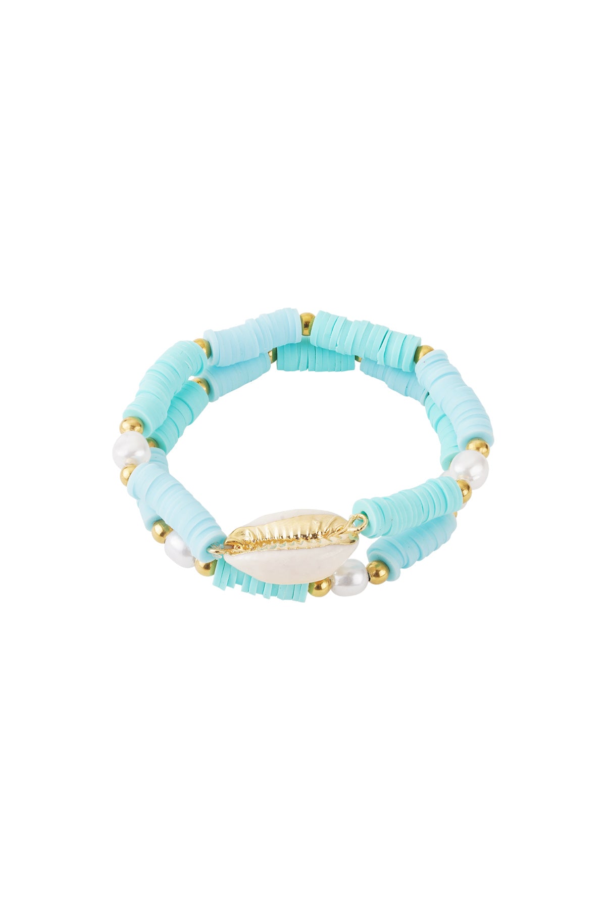 Bracciale con conchiglia in fiore