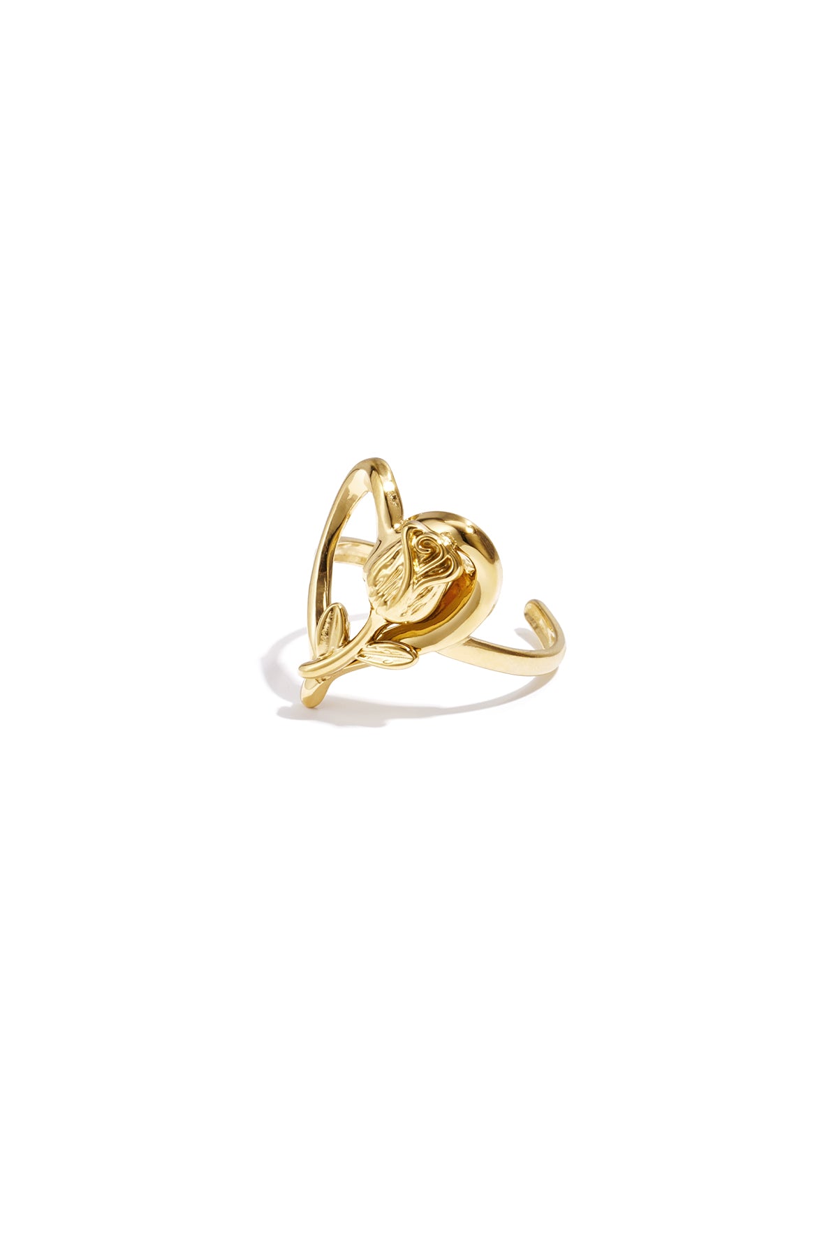 Anello con rosa sul cuore
