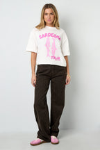 Cotone Maglia T-shirt Donna Casual Stampa Animale