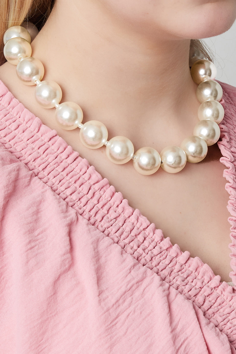 Collana di perle da ragazza 12mm-25mm