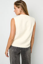Gilet a Maglia Fibra di Poliestere Donna Gilet a Maglia Casual Colore Puro