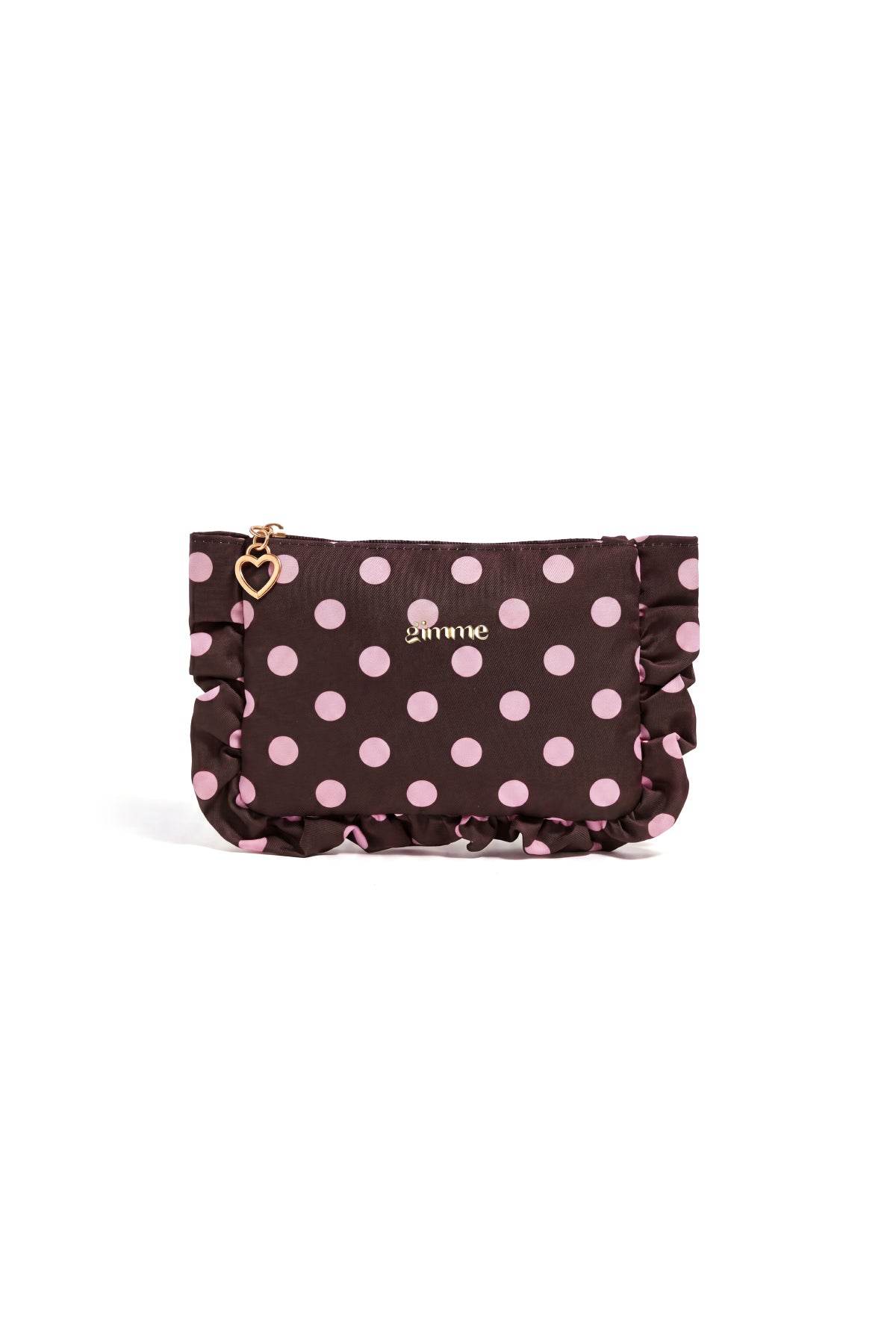 Pochette per il trucco a pois, semplici, in poliestere, accessori per tutti i giorni