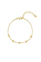 Bracciale a fila di cuori