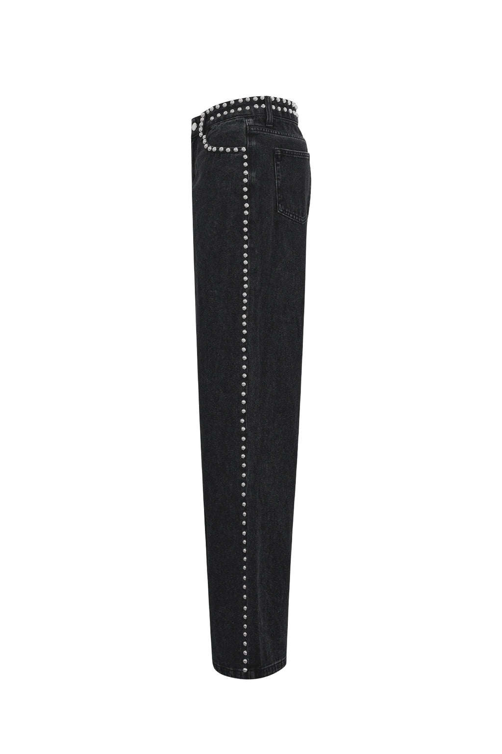 Tessuto Cotone Donna Pantaloni Dritti Strada Colore Puro