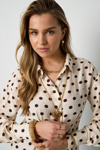 Collana a strati con pois