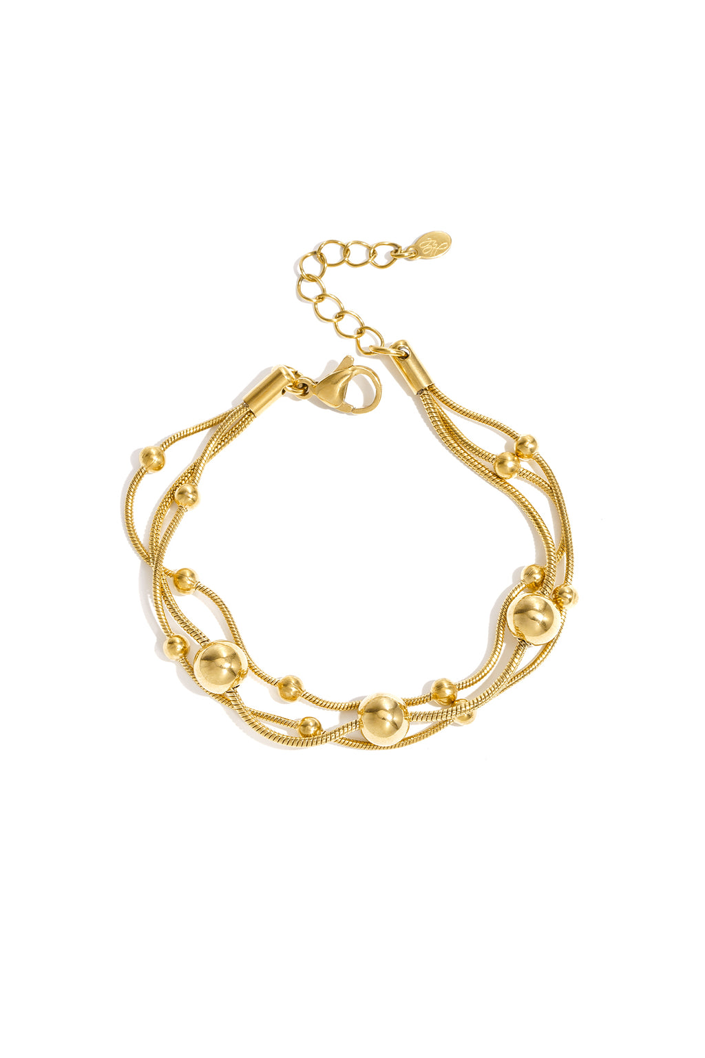 Bracciale con catene e pois