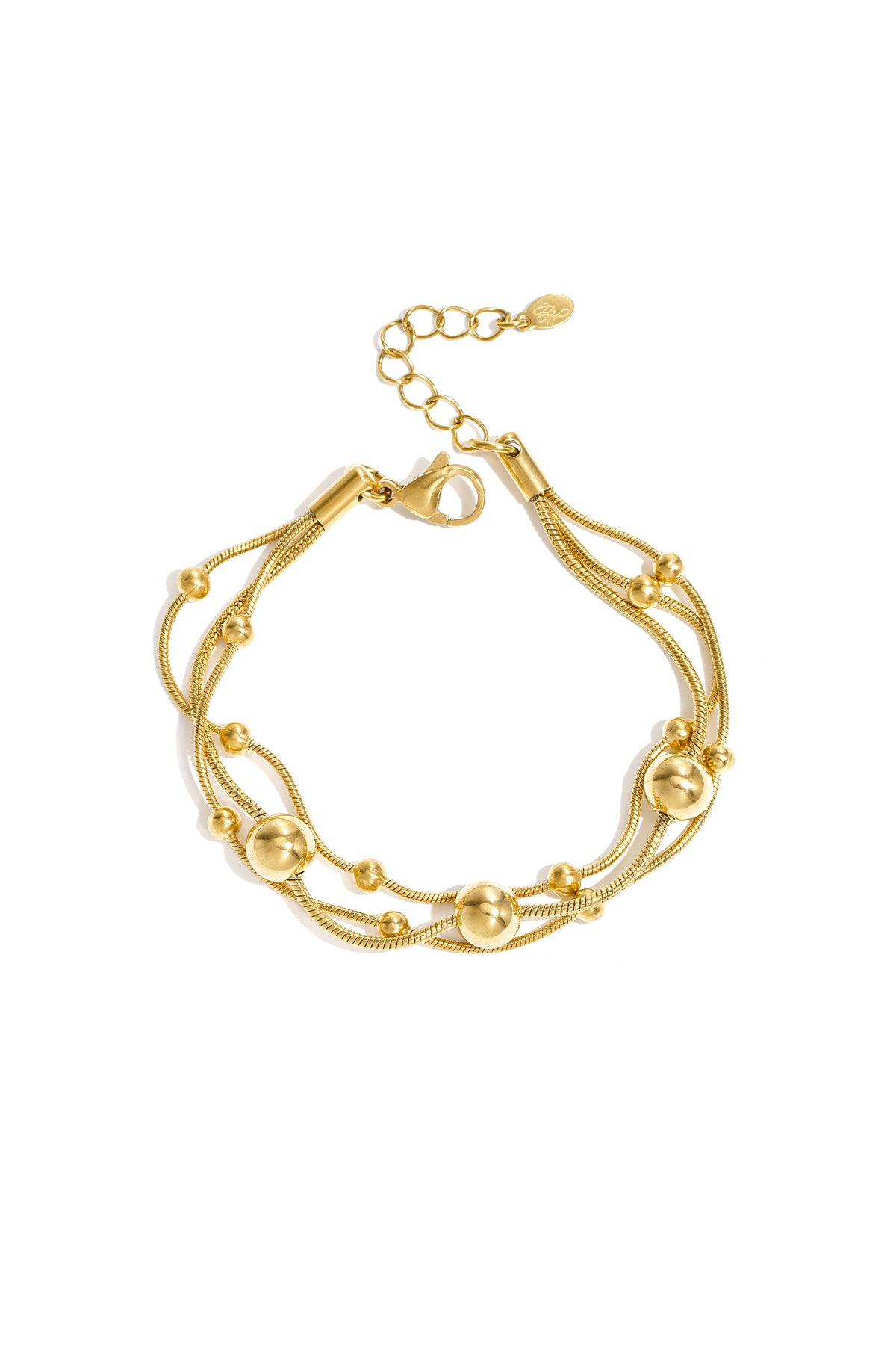 Bracciale con catene e pois