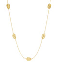 Collana lunga a maglie lisce