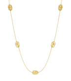 Collana lunga a maglie lisce