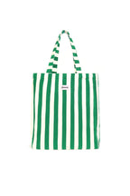 Borse shopper a righe semplici in poliestere, accessori quotidiani