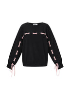 Maglione Donna in Viscosa Intrecciata Stile Casual Contrasto di Colori