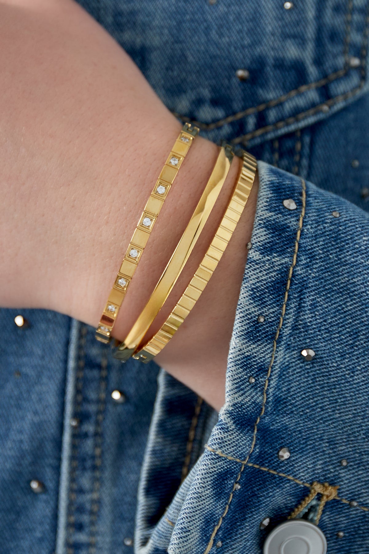 strisce bracciale alla schiava