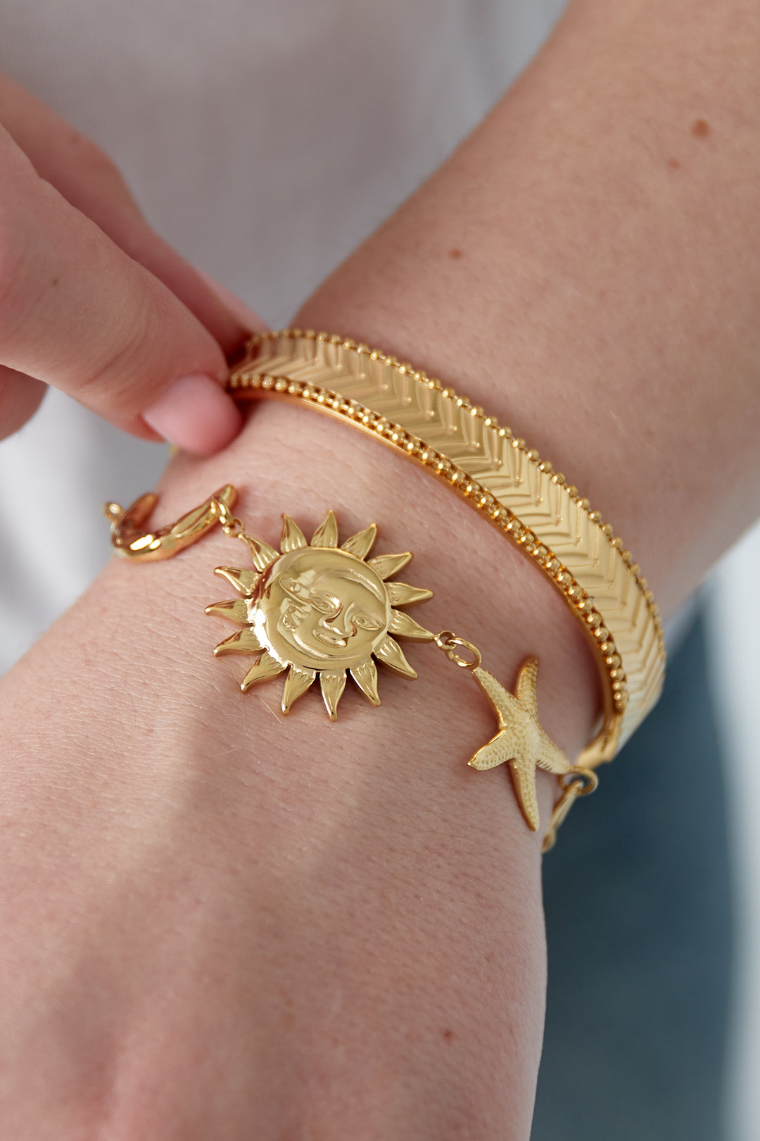 Collana Sole Luna Stella