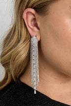 Orecchini pendenti in rame, geometrici, eleganti, lussuosi, serie di gioielli da donna.