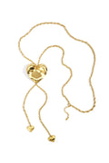 Collane lunghe in acciaio inossidabile con cuore, casual, quotidiane, semplici, gioielli da donna