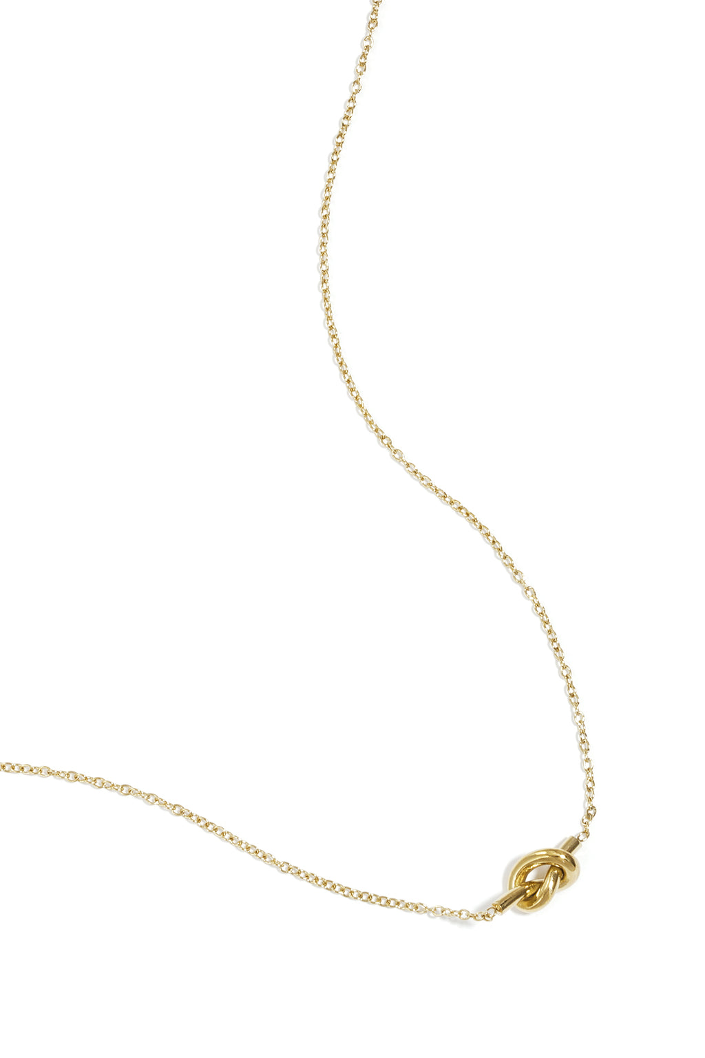 collana semplice con ciondolo annodato