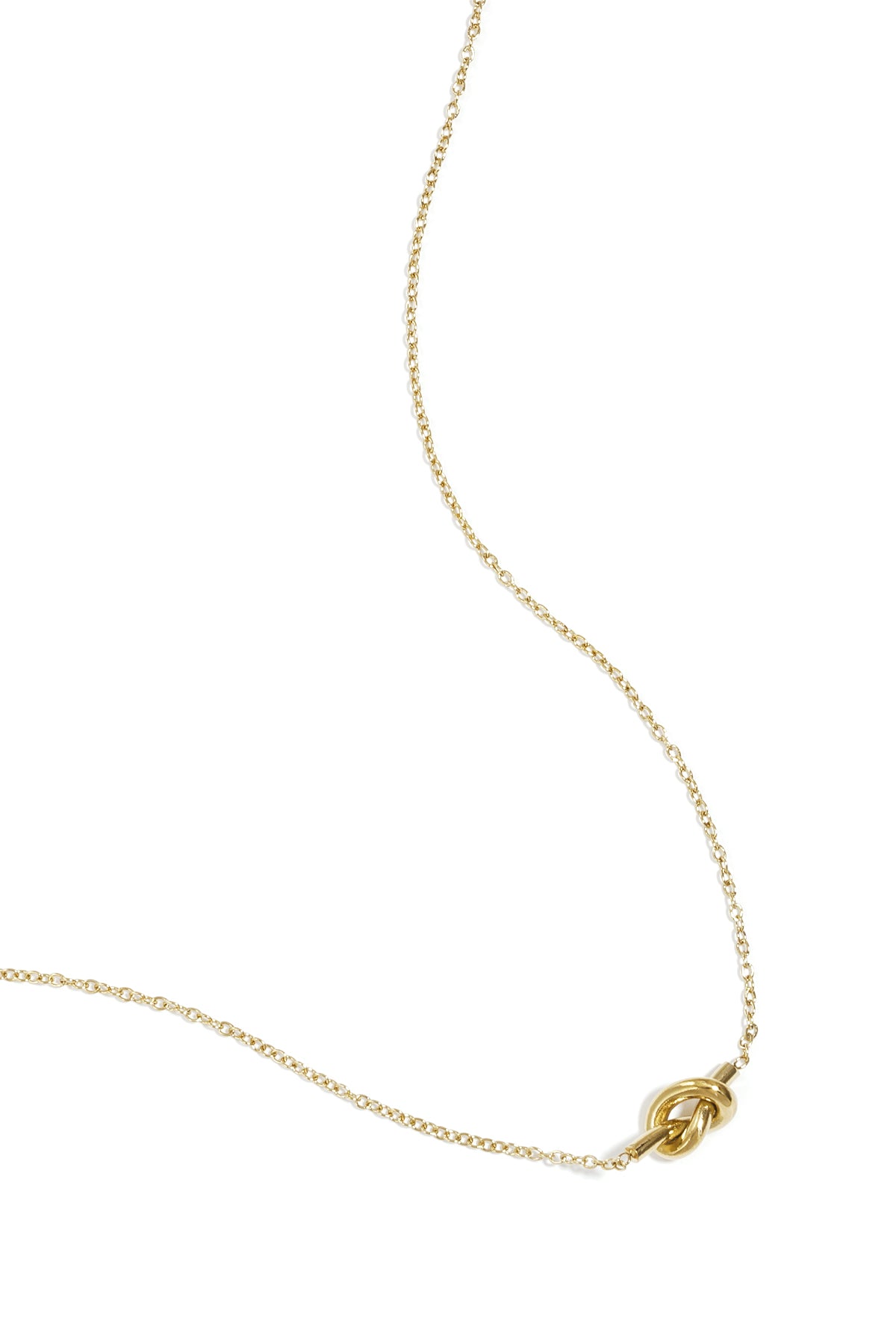 collana semplice con ciondolo annodato