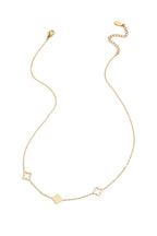 Collana di trifogli Gold Stainless Steel