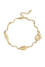 Cavigliere in acciaio inossidabile Shell Vacation Daily Simple Series Gioielli da donna