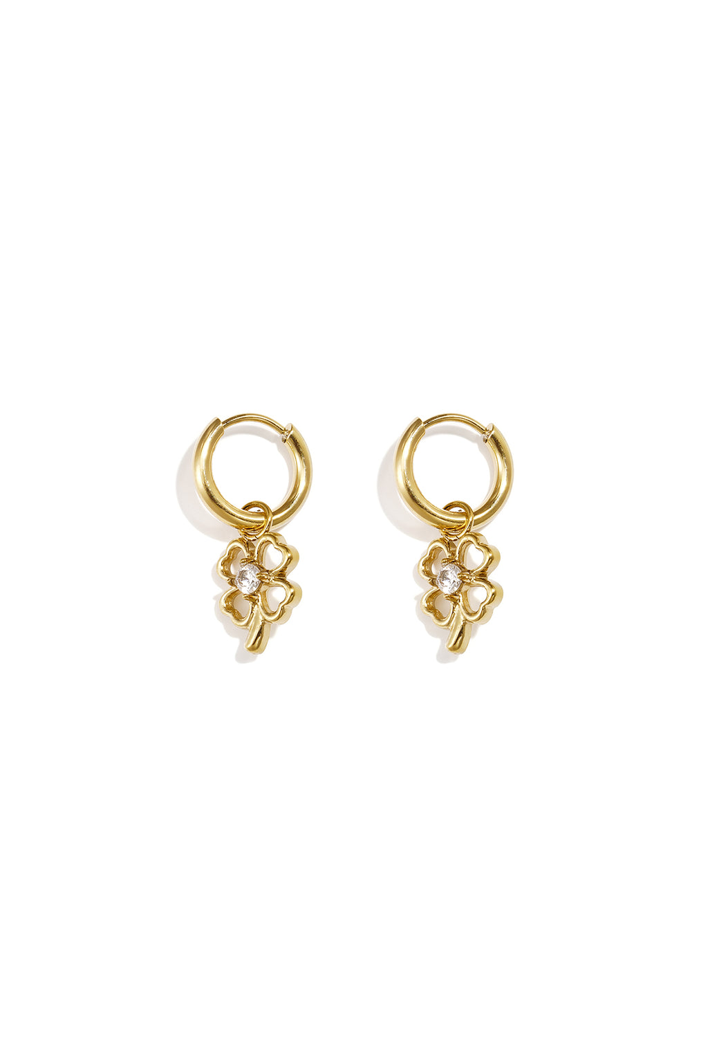 Orecchini pendenti in acciaio inossidabile Clover Simple Daily Simple Series Gioielli da donna