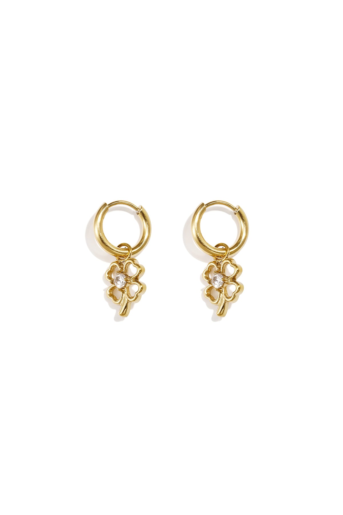 Orecchini pendenti in acciaio inossidabile Clover Simple Daily Simple Series Gioielli da donna