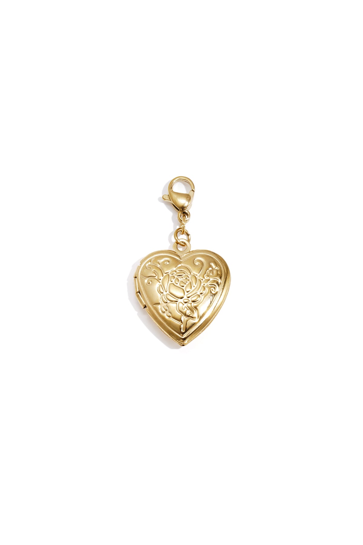 Ciondolo a forma di cuore con foto di rosa fai da te