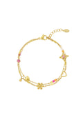 Braccialetti con ciondoli in acciaio inossidabile Fiore quotidiano
