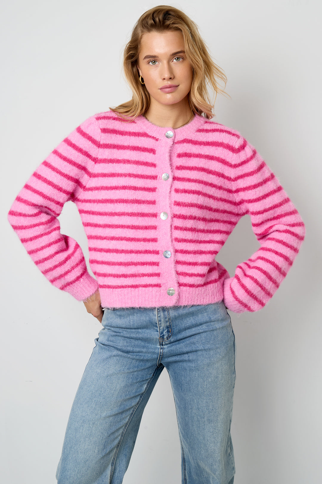 Cardigan a righe