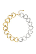 Collane a catena in acciaio inossidabile con cuore, casual, quotidiane, semplici, gioielli da donna