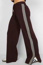 pantaloni in maglia a righe