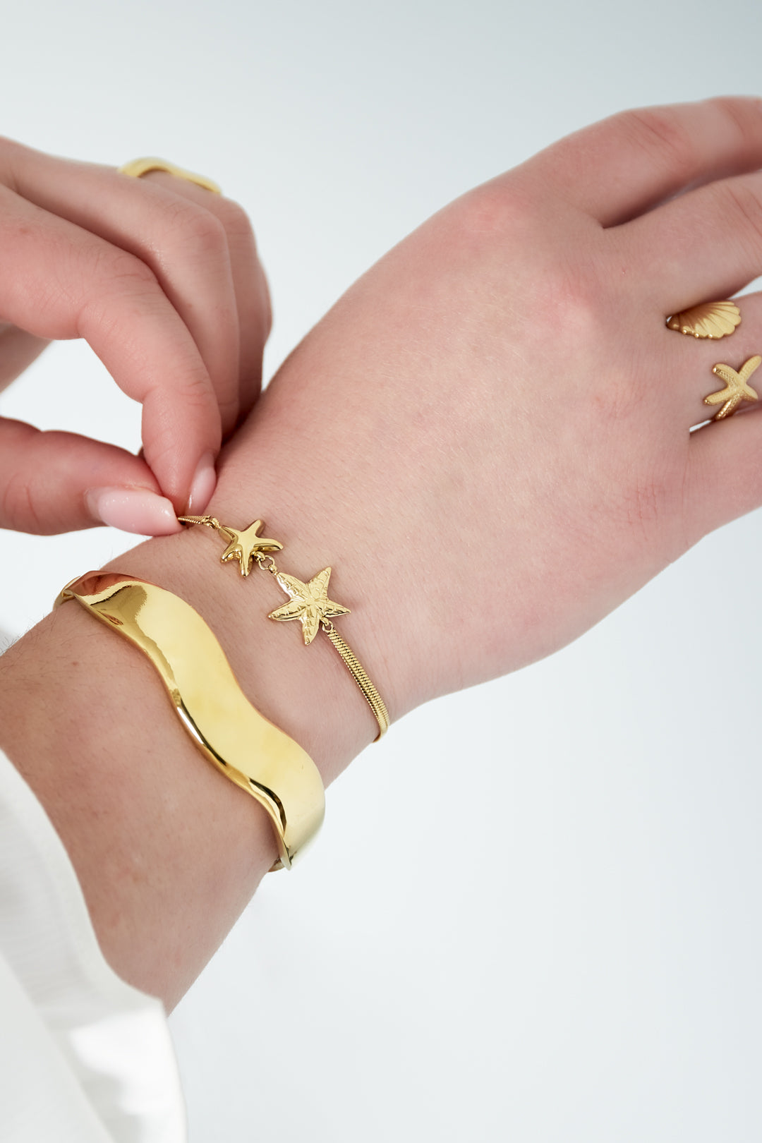Bracciale a doppia stella