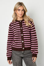 Cardigan a righe