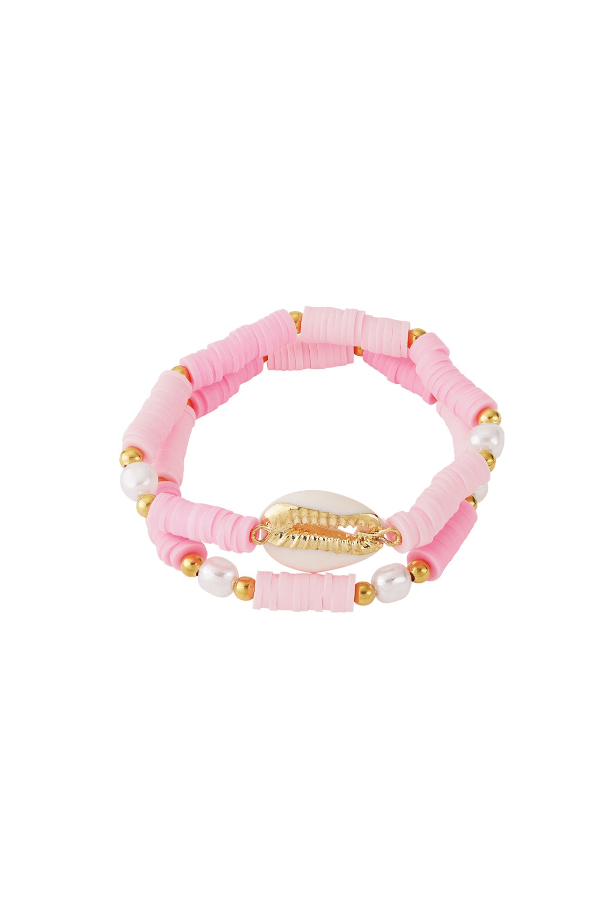 Bracciale con conchiglia in fiore
