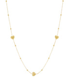 Collana lunga a forma di cuore