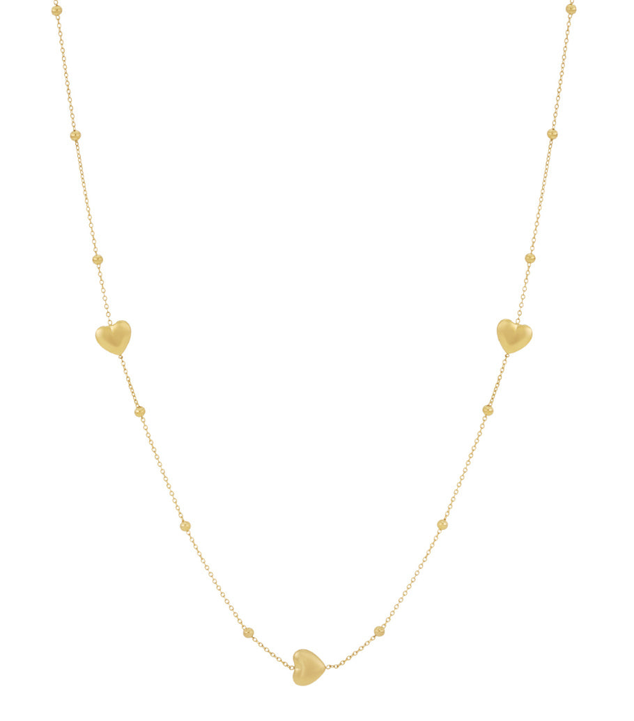 Collana lunga a forma di cuore