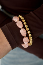 Bracciale con perline organiche